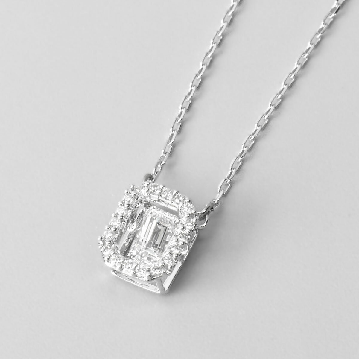 スワロフスキー SWAROVSKI ペンダント ネックレス ミレニア オクタゴンカット ホワイトロジウム 5599177 MILLENIA NECKLACE OCTAGON CUT WHITE RHODIUM P レディース