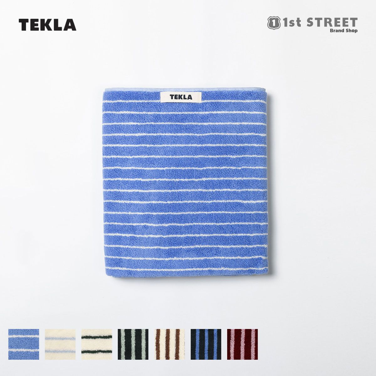 楽天1st STREETテクラ TEKLA バスタオル タオル 70×140cm ストライプ ボーダー オーガニック コットン 北欧 TERRY TOWELS SRIPED おすすめ コスパ かわいい 人気 おしゃれ 可愛い 結婚祝い 高級