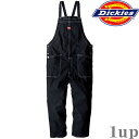 SS-5L Dickies ディッキーズ つなぎ 作業服 作業着 D-709 ストレッチデニムサロペット (年間)(大きいサイズも同価格)