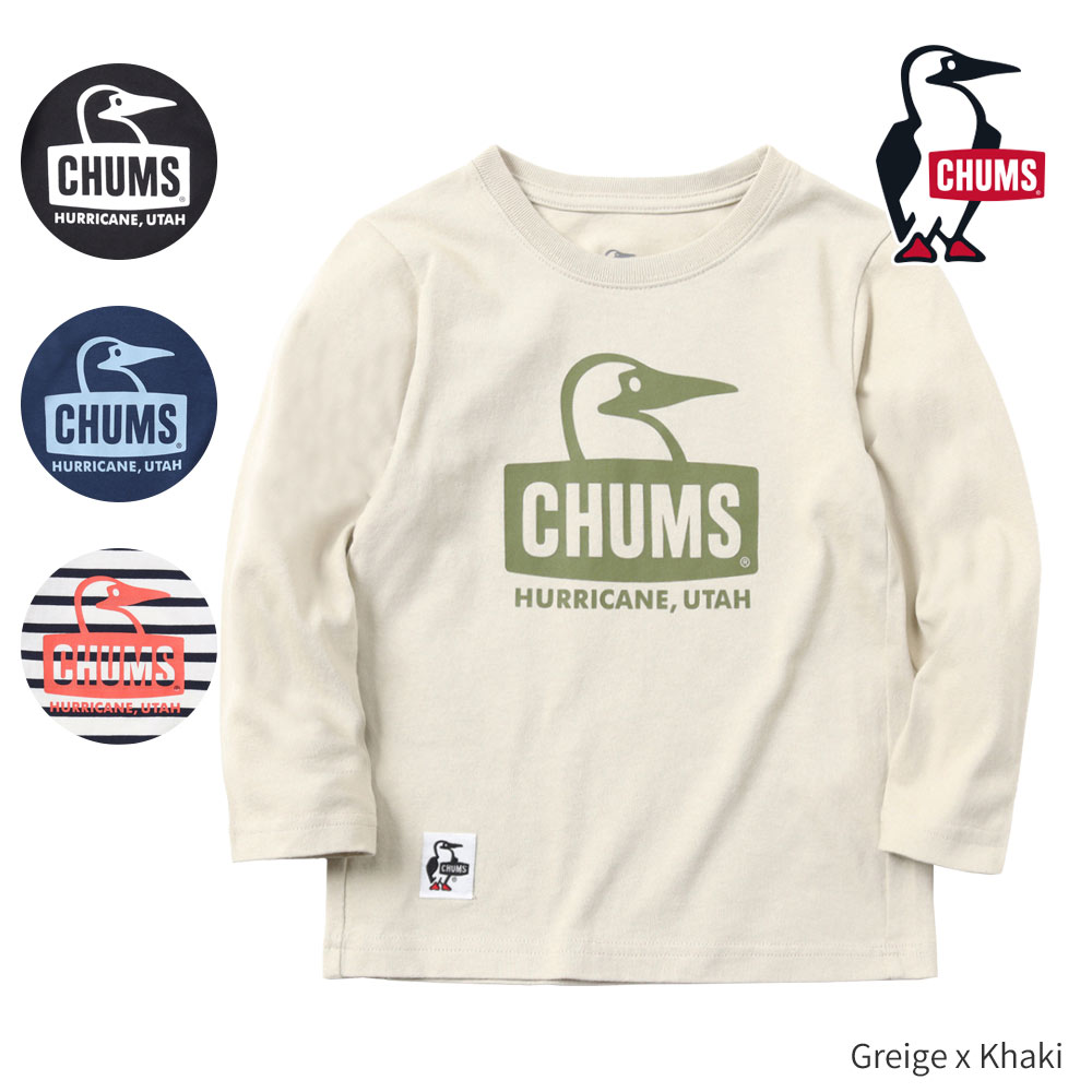 Rakuten - チャムス CHUMS キッズブービーフェイスL/Sティーシャツ CH21-1305