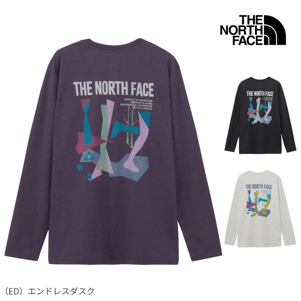 樂天商城 - ザ・ノース・フェイス ロングスリーブ ES レトロトレイルティー 長袖Tシャツ ロンT カットソー