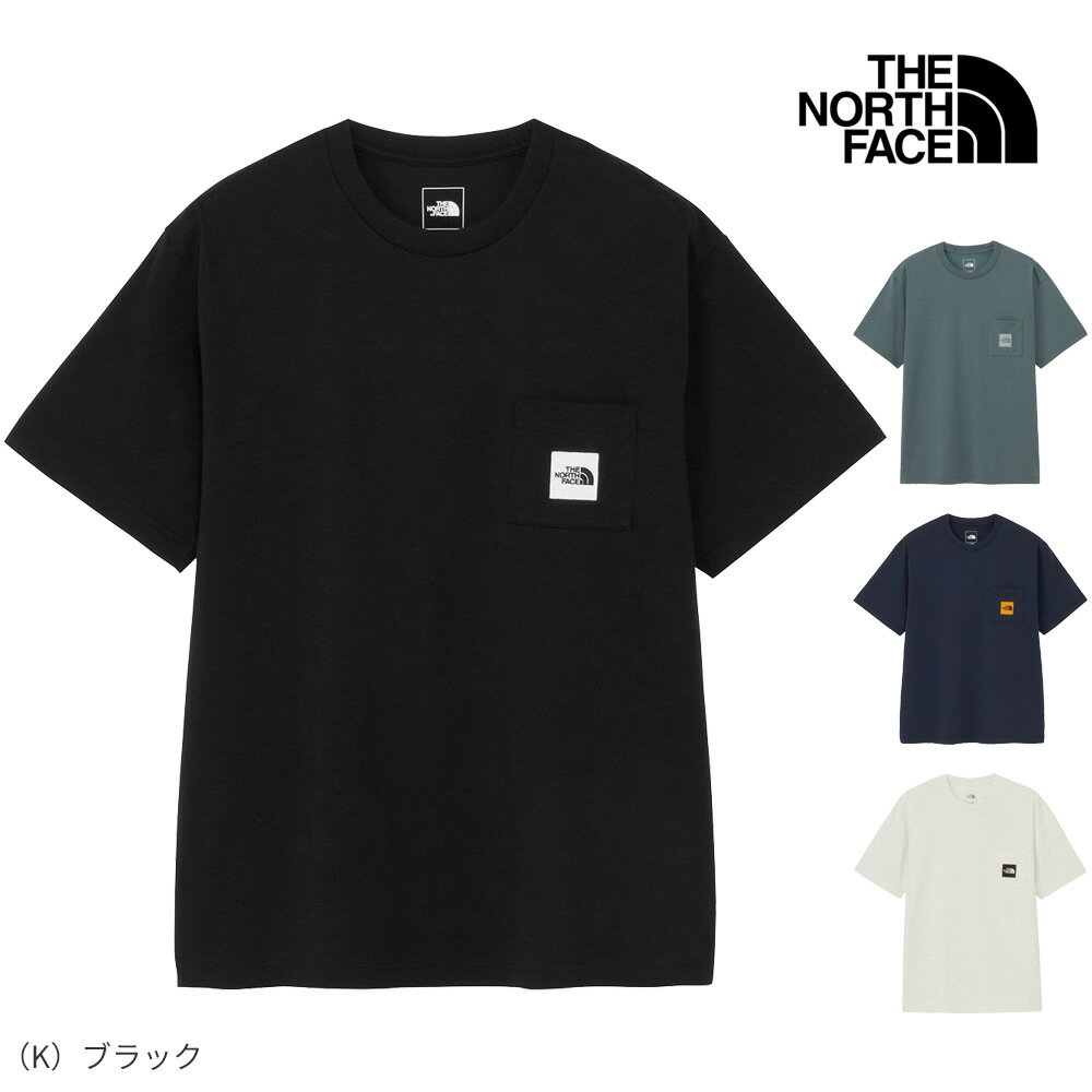 ザ・ノース・フェイス THE NORTH FACE Tシャツ 半袖 メンズ スクエア ロゴ ポケット 吸汗速乾 静電防止 ポケT NT82541