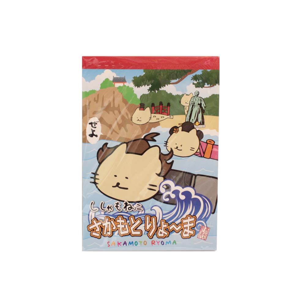 ご当地キャラクター メモ帳 ししゃもねこ さかもとりょ～ま A6メモ帳 高知 坂本龍馬 送料無料