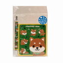 柴犬 豆柴 文房具 まめしば ノート & ボールペンセット 犬 キャラクターグッズ 送料無料