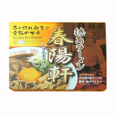 徳島県物産館 徳島ラーメン 春陽軒 3食 送料無料 メール便発送