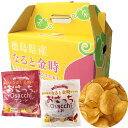 なると金時チップス おさっち 10袋セット (プレーン5袋+塩味5袋)化粧箱入り プレーン味 塩味 鳴門金時芋チップス 芋チップス 鳴門金時チップス さつま芋チ...