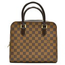 LOUIS VUITTON（ルイヴィトン） ダミエ トリアナ N51155 ブラウン PVCコーティングキャンバス ハンドバッグ