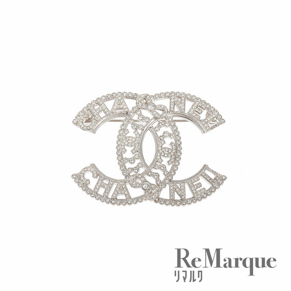 CHANEL（シャネル）ココマーク ラインストーン ブローチ シルバー メタル A22B アクセサリー レディース【中古】【程度SAランク】のサムネイル