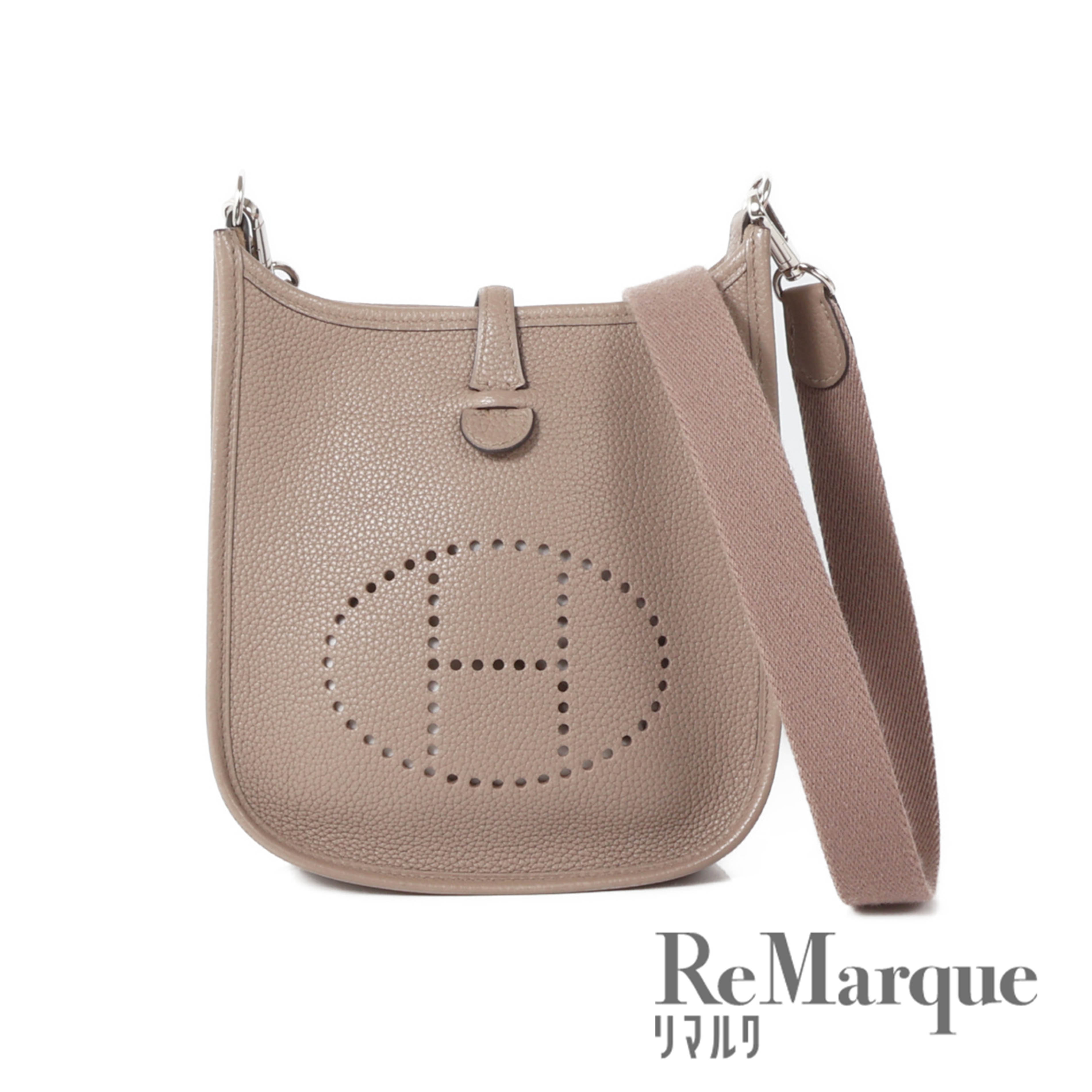 HERMES（エルメス） エブリンTPM エタン トリヨンクレマンス D刻印 グレー系 レザー SV金具 ショルダーバッグ 【中古】【程度Aランク】のサムネイル