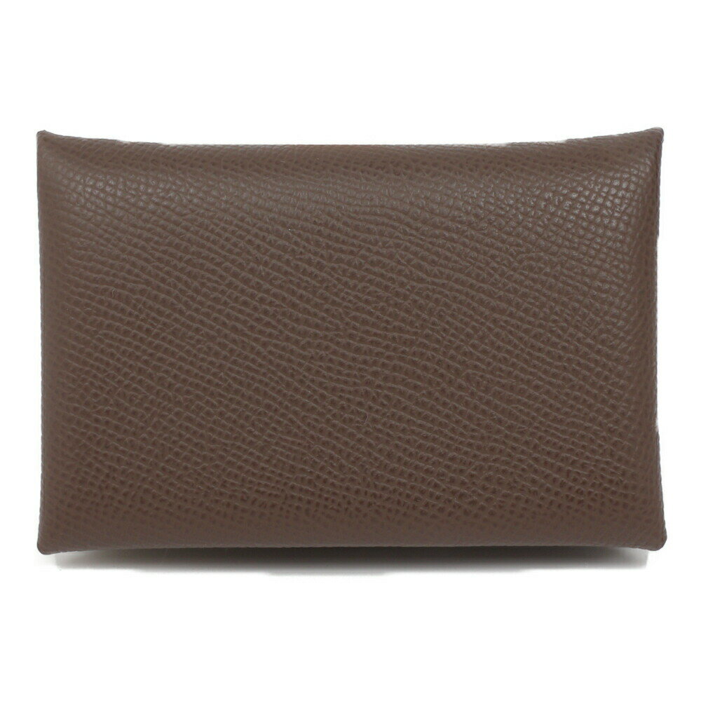 HERMES(エルメス) カルヴィ カードケース コインケース エコルセ エプソン シルバー金具 B刻印 ブラウン【中古】【程度N】