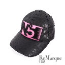 CHANEL(シャネル) スパンコール キャップ No.5 22/23Cruise ブラック ピンク レディース【中古】【程度A】