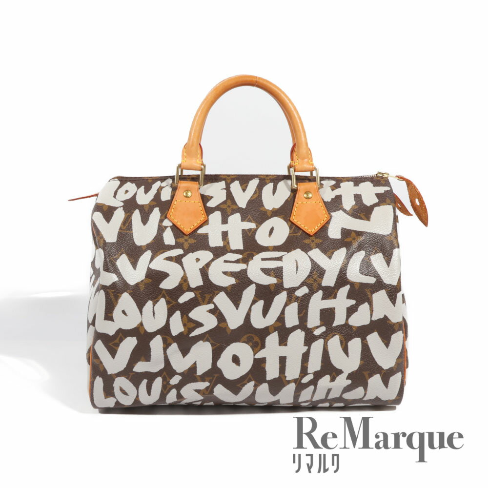 LOUIS VUITTON(ルイヴィトン) モノグラムグラフィティ アルジャン スピーディ30 M92195 キャンバス ブラウン×ホワイト ボストンバック【中古】【程度AB】のサムネイル