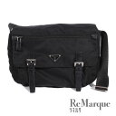 PRADA(プラダ) テスート 1BD953 ブラック ナイロン ショルダーバッグ レディース【中古】【程度A】