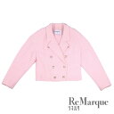 CHANEL(シャネル) Light Pink Double Tweed Jacket ココボタン ダブル ツイードジャケット ココボタン ライトピンク 21S...