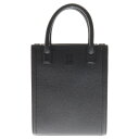 BURBERRY(バーバリー) TBロゴ ミニ ヴァーティカル デニートート ブラック レザー 2wayショルダーバッグ 【中古】【程度A】(4)