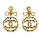 CHANEL(シャネル) ココマーク サークル イヤリング 93P GP ゴールド ヴィンテージ アクセサリー【中古】【程度B】