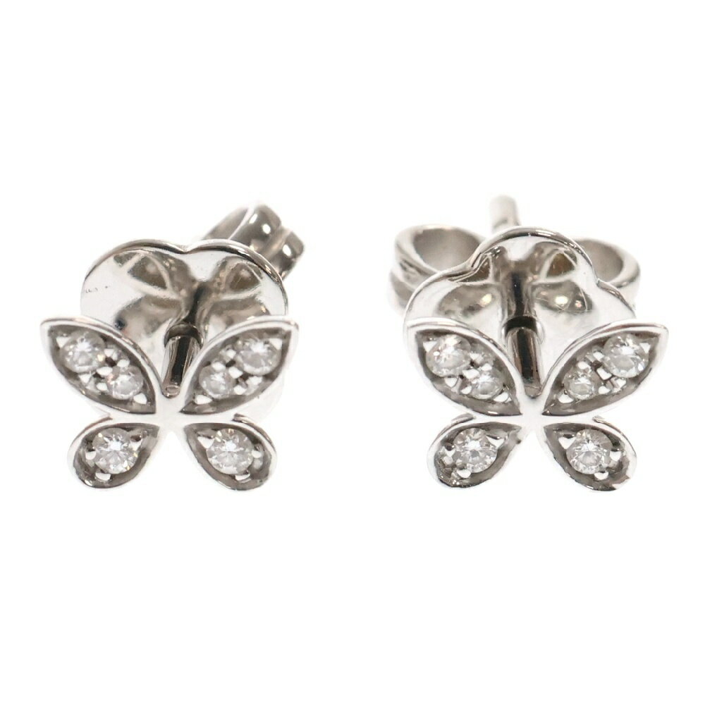 GRAFF(グラフ) パヴェ バタフライ ダイヤモンド プティ スタッド ピアス 750WG ホワイトゴールド アクセサリー ジュエリー【中古】【程度A】のサムネイル