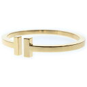 TIFFANY&Co(ティファニー) Tスクエア バングル ブレスレット 750YG ♯Lイエローゴールド アクセサリー ジュエリー【中古】【程度B】