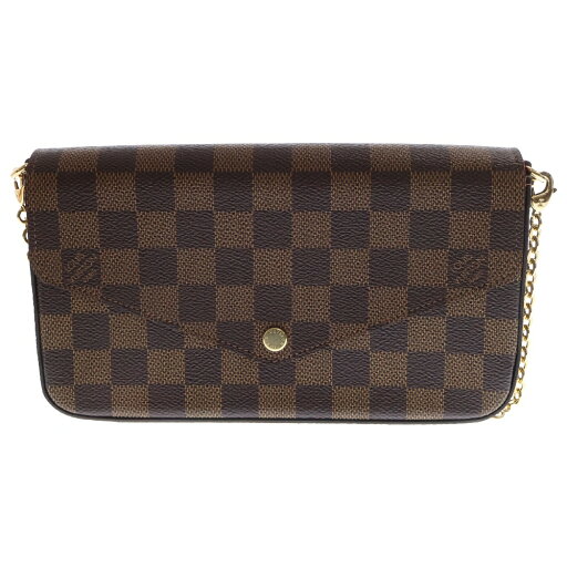 LOUIS VUITTON(ルイヴィトン) ダミエ ポシェットフェリシー チェーンショルダー チェーンウォレット ショルダーウォレット ブラウン PVC×レザー RFID N63032【中古】【程度A】 LOUIS VUITTON(ルイヴィトン) ダミエ ポシェットフェリシー チェーンショルダー チェーンウォレット ショルダーウォレット ブラウン PVC×レザー RFID N63032【中古】【程度A】