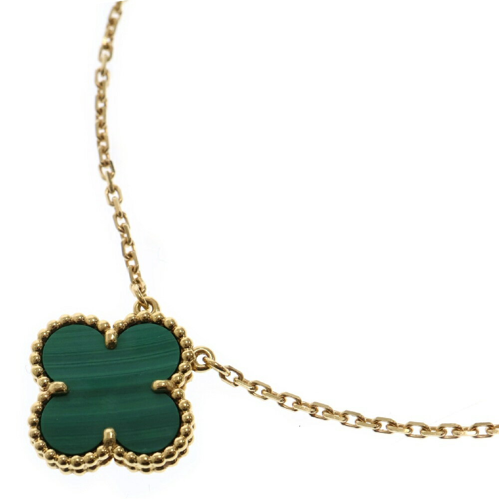 Van Cleef & Arpels(ヴァンクリーフアンドアーペル) ヴィンテージアルハンブラ マラカイト ネックレス Au750YG VCARO9VA00【中古】【程度A】のサムネイル