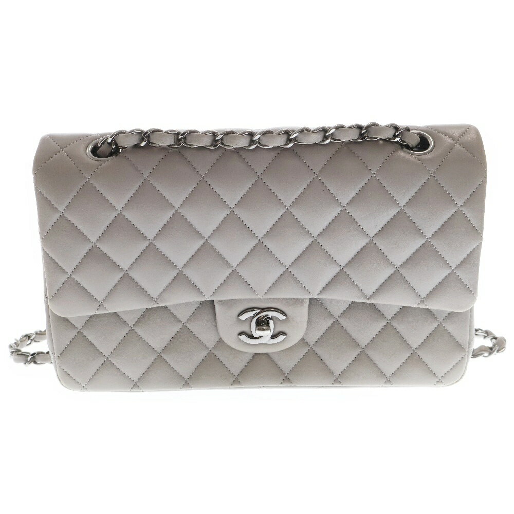 CHANEL(シャネル) マトラッセ25 Wフラップ ココマーク ラムスキン チェーンショルダーバッグ グレー レディース【中古】【程度B】のサムネイル