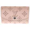 LOUIS VUITTON(ルイヴィトン) マヒナ ポルトモネ ピンクレザーコンパクトウォレット 財布 コインケース M64052【中古】【程度A】