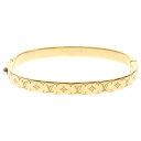 LOUIS VUITTON(ルイヴィトン) ナノグラム バングル ゴールド メタル ブレスレット M1029S【中古】【程度A】(4)