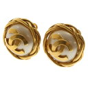 CHANEL(シャネル) 95P ココマーク ラウンド フェイクパール GPイヤリング ゴールド【中古】【程度A】