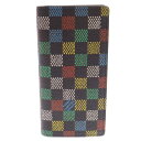 LOUIS VUITTON(ルイヴィトン) ポルトフォイユブラザ マルチカラー ロングウォレット 長財布 ブラウン PVCレザー RFID N00141【中古】【程度A】