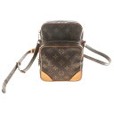 LOUIS VUITTON(ルイヴィトン) モノグラム アマゾン レザーショルダーバッグ ブラウン M45236【中古】【程度B】