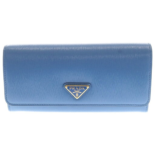 PRADA(プラダ) ヴィッテロムーブ トライアングルロゴ 長財布 ブルー ロングウォレット トライアングルロゴプレート 1MH132【中古】【程度S】 PRADA(プラダ) ヴィッテロムーブ トライアングルロゴ 長財布 ブルー ロングウォレット トライアングルロゴプレート 1MH132【中古】【程度S】