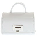 FERRAGAMO(フェラガモ) AirPodsケース エアポッズ ガンチーニ金具 ミニバッグ ホワイト カーフレザー シルバー金具【中古】【程度S】