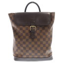 LOUIS VUITTON(ルイヴィトン) ダミエ ソーホー レザー リュックサック バックパック ブラウン N51132【中古】【程度B】