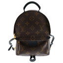 LOUIS VUITTON(ルイヴィトン) モノグラム パームスプリングス ミニ レザー バックパック リュック ブラウン レディース M41562【中古】【程度A】(4)