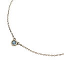 TIFFANY&Co(ティファニー) エルサペレッティ バイザヤード ネックレス アクアマリン Ag925 SV シルバー アクセサリー【中古】【程度B】