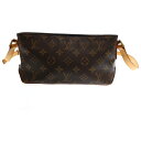 LOUIS VUITTON(ルイヴィトン) モノグラム トロター ショルダーバッグ ブラウン レザー M51240【中古】【程度B】(4)