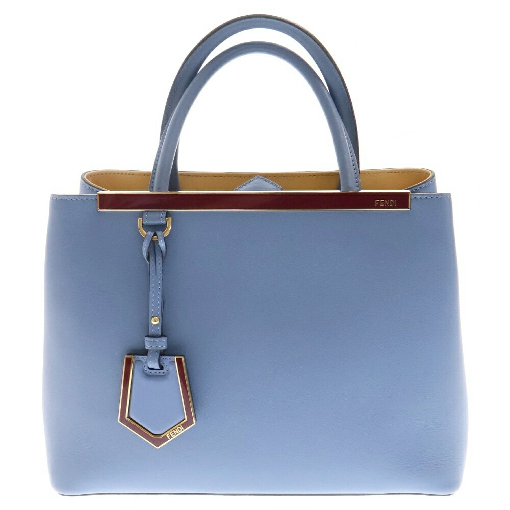 FENDI(フェンディ) トゥージュール 2wayハンドバッグ ショルダーバッグ ブルー【中古】【程度A】