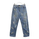 CHANEL(シャネル) パッチデザインデニムパンツ ブルー【中古】【程度B】