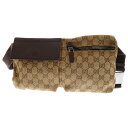 GUCCI(グッチ) GGキャンバスボディーバッグ ベージュ【中古】【程度B】