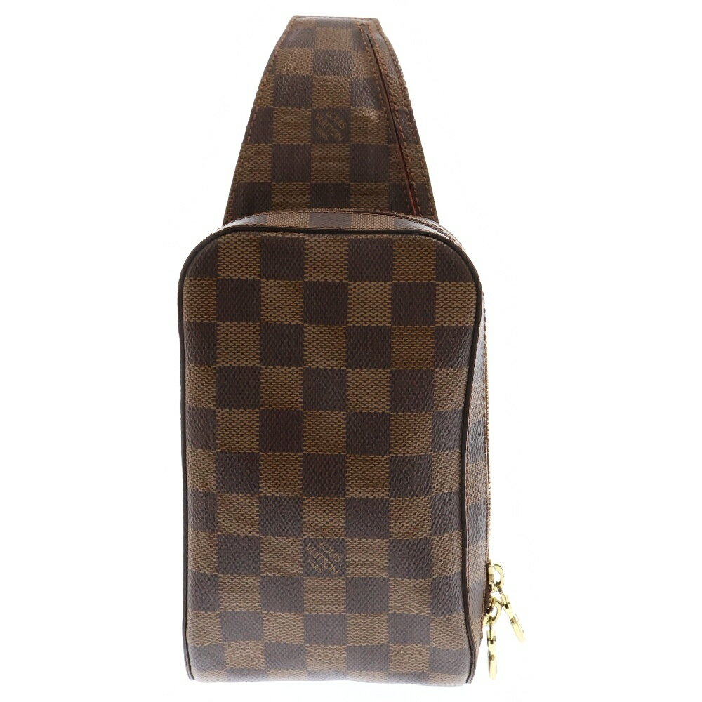 LOUIS VUITTON(ルイヴィトン) ダミエ ジェロニモス N51994 ブラウン PVC ボディバッグ【中古】【程度A】
