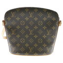 LOUIS VUITTON(ルイヴィトン) モノグラム ドルーオ レザーショルダーバッグ ブラウン M51290【中古】【程度A】(4)