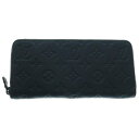 LOUIS VUITTON(ルイヴィトン) モノグラム シャドウ ホリゾンタル レザー ジッピーウォレット 長財布 ブルー M14847【中古】【程度S】