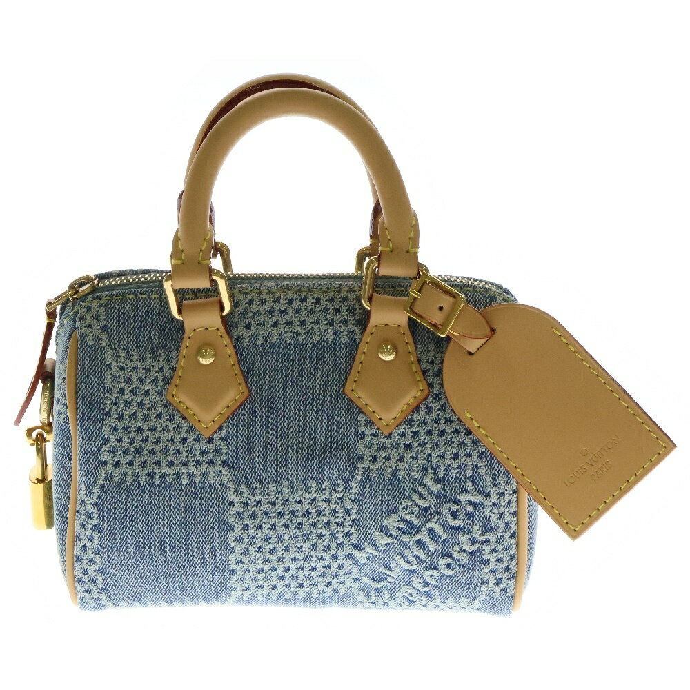 LOUIS VUITTON(ルイヴィトン) ダミエ デニム スピーディバンドリエール 2WAYハンドバッグ ショルダーバッグ ブルー N40700【中古】【程度A】のサムネイル