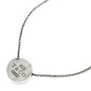 TIFFANY&Co(ティファニー) 1837 コンケーブサークル ネックレス Ag925 シルバー ペンダント アクセサリー【中古】【程度B】