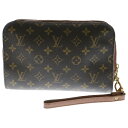 LOUIS VUITTON(ルイヴィトン) モノグラム オルセー ブラウン PVCレザー ポシェットバッグ セカンドバッグ M51790【中古】【程度B】