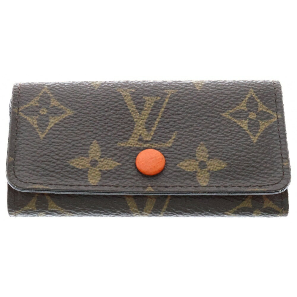LOUIS VUITTON(ルイヴィトン) モノグラム ミュルティクレ4 キーケース ピモン ブラウン PVC M60706【中古】【程度B】