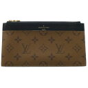 LOUIS VUITTON(ルイヴィトン) モノグラムリバース スリムパース 長財布 RFID M80390【中古】【程度B】