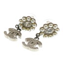 CHANEL(シャネル) ココマーク パール ラインストーン ピアス スイング B23A【中古】【程度B】