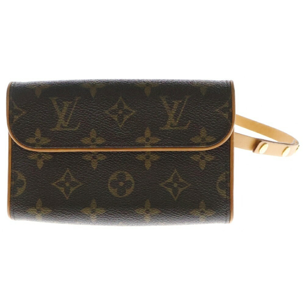 LOUIS VUITTON(ルイヴィトン) モノグラム ポシェットフロランティーヌ レザー ウエストバッグ ボディバッグ ブラウン M51855【中古】【程度B】