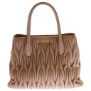 miumiu(ミュウミュウ) マテラッセ ハンドバック 2wayバッグ ピンク レザー 5BG069【中古】【程度B】